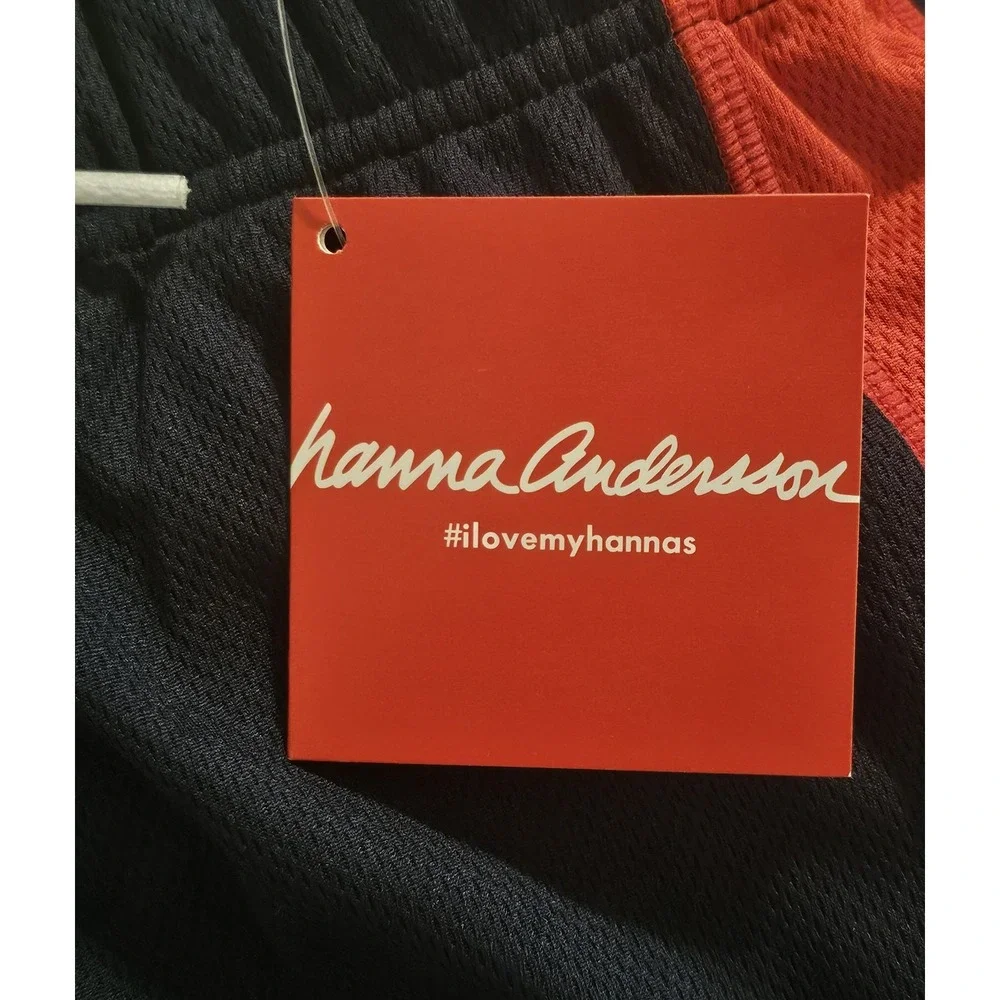 Hannah Anderson Athletic Boys Shorts Size 5 Navy Blue Red‎ Stripe
